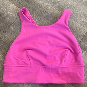 Pink Lululemon Sports Bra Size 8